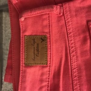 Pink American Eagle skinny jeans 14 XLong